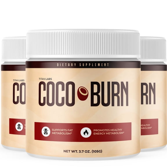 Coco Burn Powder Advanced Formula Supplement to Support Active Lifestyle CocoBurn 90 Servings