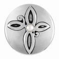 thumbnail image 1 of Coco + Carmen Faith Ginger Snaps Petites Pearl Cross, 12mm, Rhodium Plated, 1 of 1