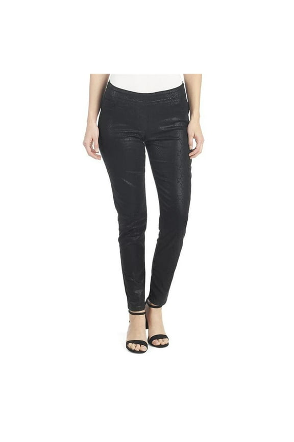 OMG Printed Skinny Jeans (Black Snake, Small)