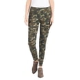 thumbnail image 1 of Coco + Carmen OMG Tummy-Slimming Distressed Printed Jeans (Green Camo, X-Small), 1 of 3