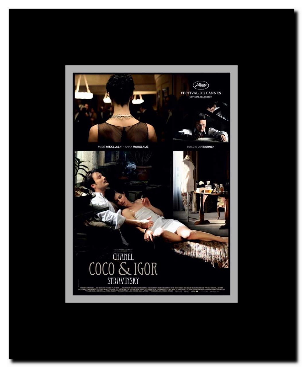Coco Chanel & Igor Stravinsky Framed Movie Poster