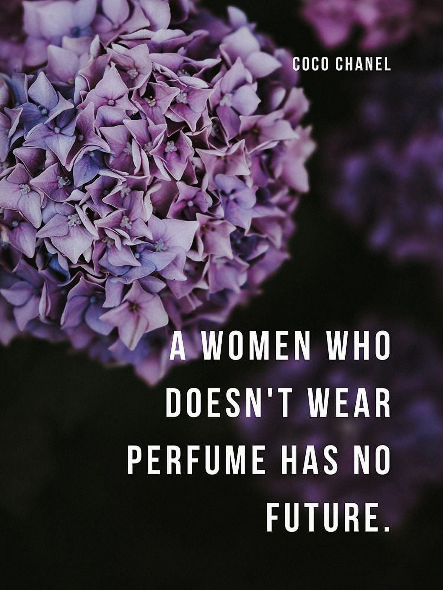 Coco Chanel Quote: Perfume by ArtsyQuotes (24 x 36) 
