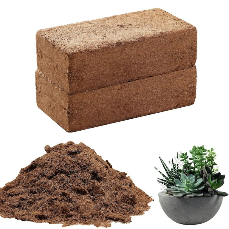 Coco Coir Brick for Plants,Bexikou 2 Packs Natural Organic