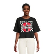 Coco Cola Women’s Juniors Graphic T-Shirt with Short Sleeves, Sizes XS-3XL