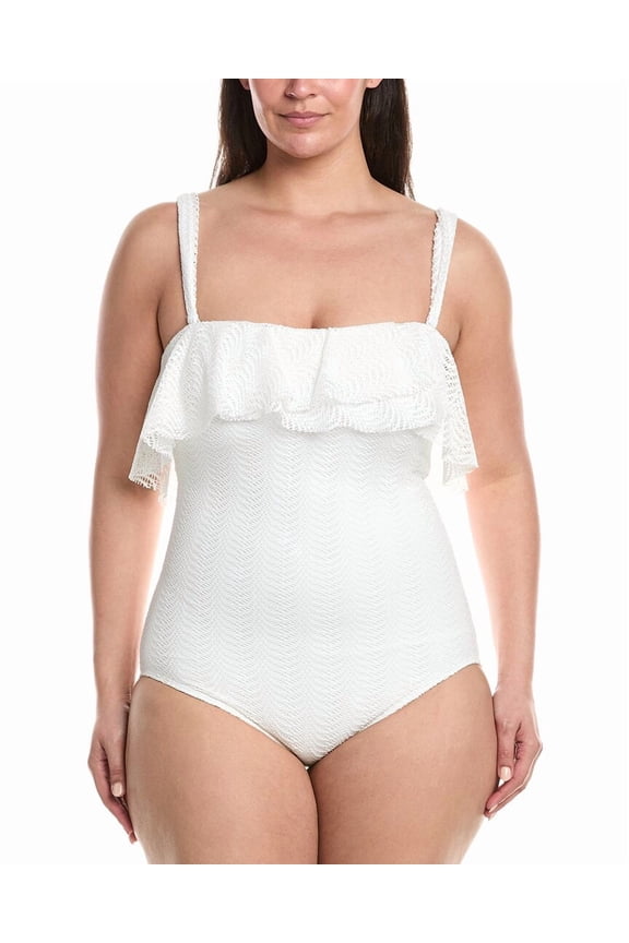 womens  Agate Lace One-Piece, 10/34D, White