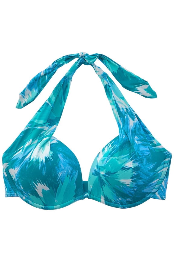 womens Cameo Bikini Top, 10/34C, Green