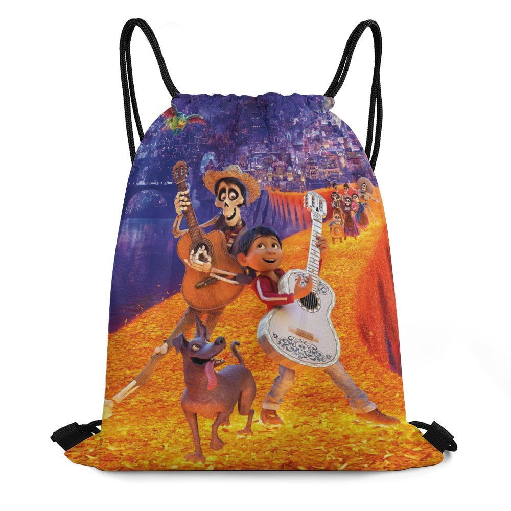 Coco Drawstring Backpack Sports Gym Bag Water Resistant Coco Drawstring Backpack Sports Gym Bag Water Resistant