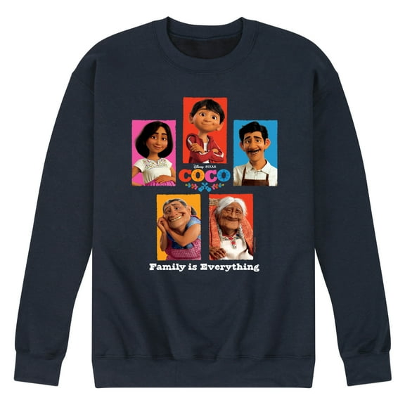 Coco - Family Is Everything - Men's Crew Neck Fleece Pullover