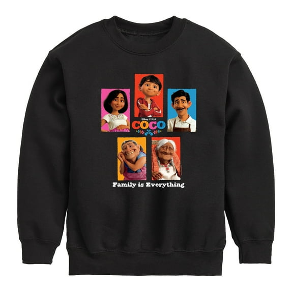 Coco - Family Is Everything - Toddler And Youth Crewneck Fleece Sweatshirt