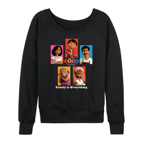 Coco - Family Is Everything - Women's Lightweight French Terry Long Sleeve Shirt