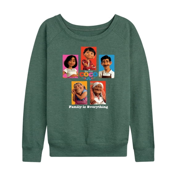 Coco - Family Is Everything - Women's Lightweight French Terry Long Sleeve Shirt