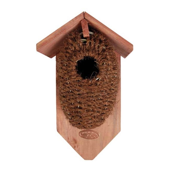 Coco Fiber Bird Nest Roosting Pocket  Bird House for Outdoors, Garden, Backyards, Patios and Lawns