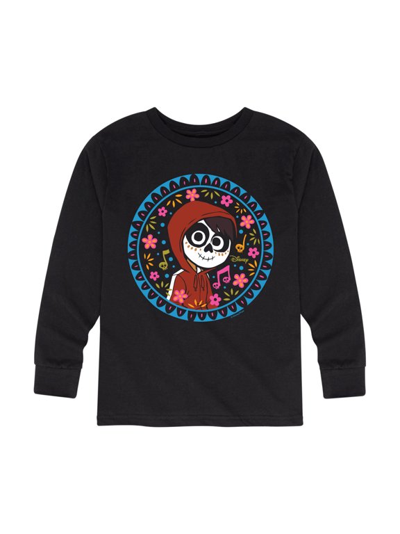 - Floral Circle Miguel Boys' Long Sleeve Graphic T-Shirt