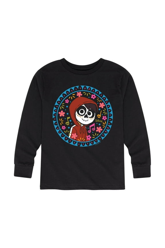 - Floral Circle Miguel - Toddler And Youth Long Sleeve Graphic T-Shirt