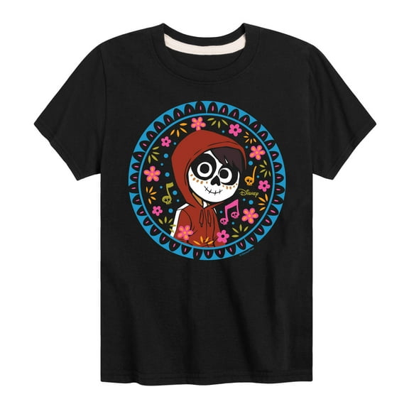 Coco - Floral Circle Miguel - Toddler And Youth Short Sleeve Graphic T-Shirt