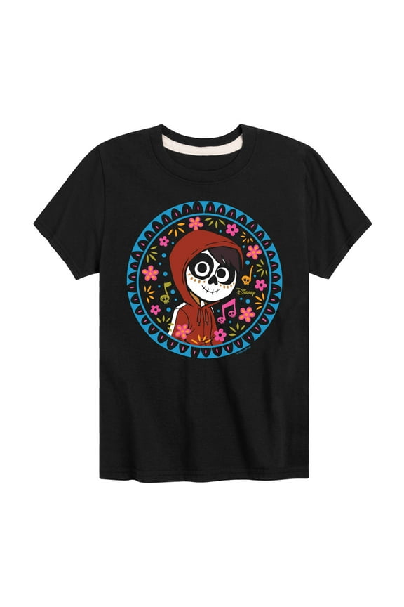 - Floral Circle Miguel - Toddler And Youth Short Sleeve Graphic T-Shirt