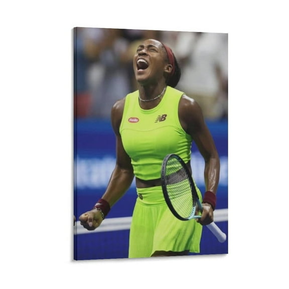 Coco Gauff Poster Canvas Poster Canvas Wall Art Prints Poster Gifts Photo Picture Painting Posters Room Decor Home Decorative 24x36inch(60x90cm)