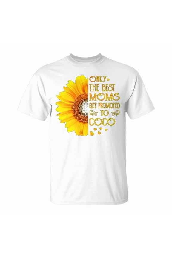 Coco Grandma Gift Only Moms Get Promoted To Coco Unisex Jersey Crewneck Tshirt