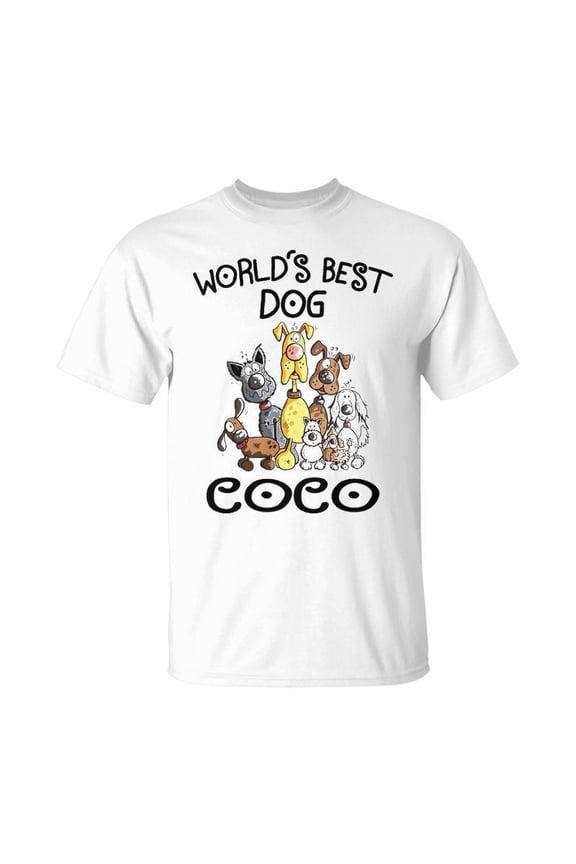 Coco Grandma Gift Worlds Best Dog Coco Unisex Jersey Crewneck Tshirt