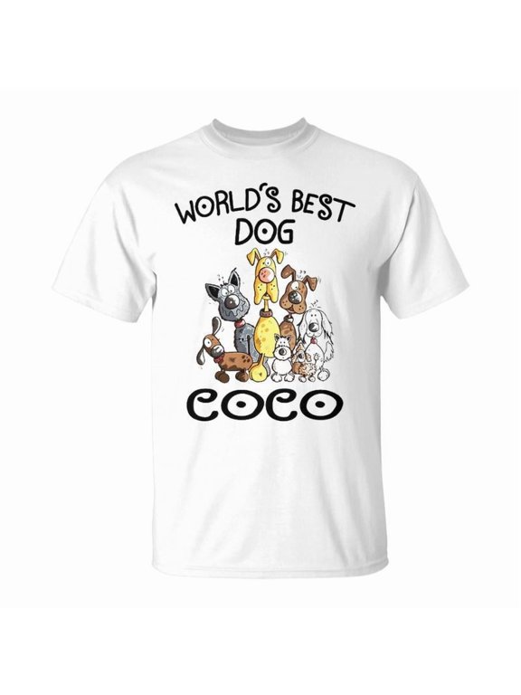 Coco Grandma Gift Worlds Best Dog Coco Unisex Jersey Crewneck Tshirt