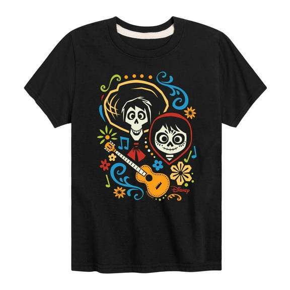 Coco - Hector And Miguel  - Toddler And Youth Short Sleeve Graphic T-Shirt