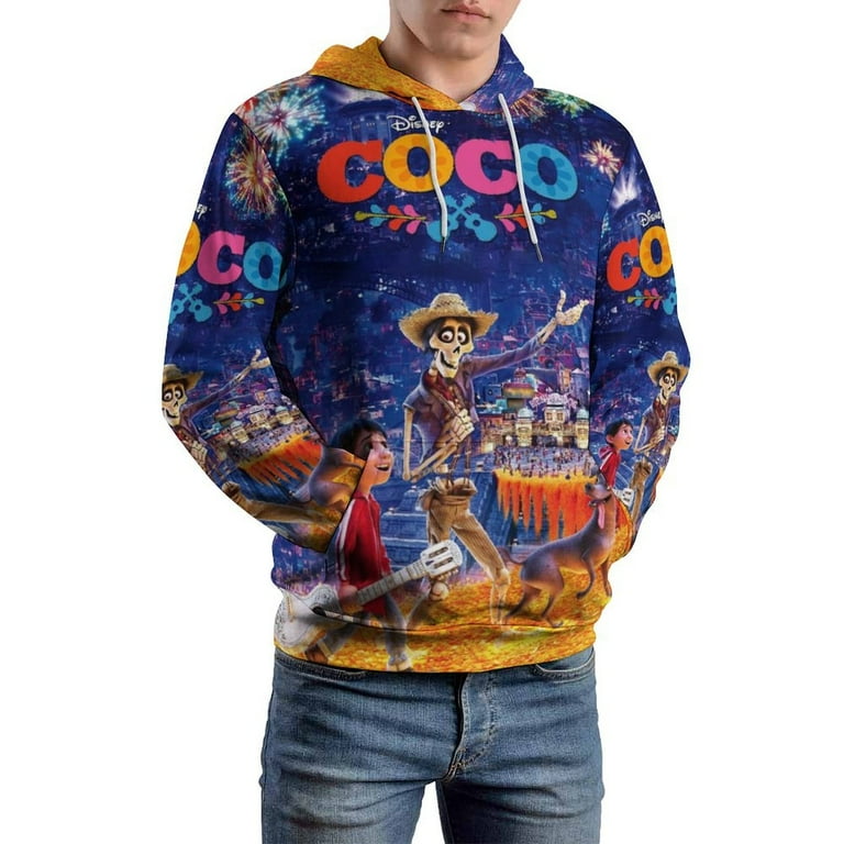 Coco Hoodie 3D Print Pullover Hooded Long Sleeve Sweatshirts Tops