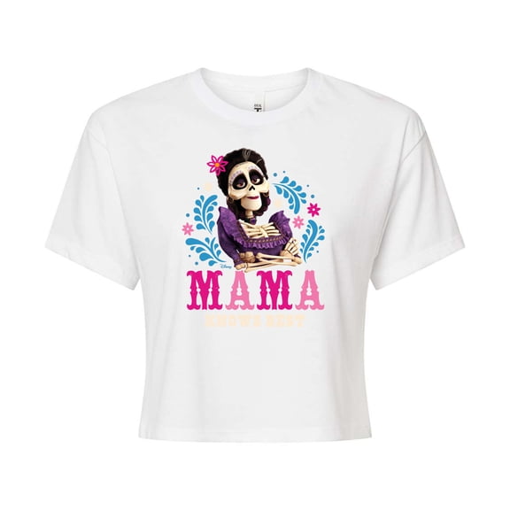 Disney - Imelda Mama Knows Best - Juniors Cropped Cotton Blend T-Shirt
