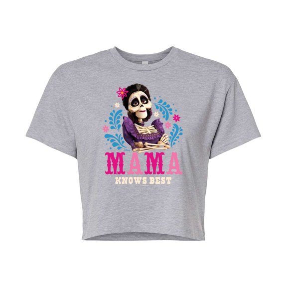Disney - Imelda Mama Knows Best - Juniors Cropped Cotton Blend T-Shirt