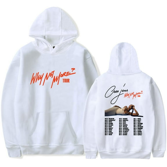 Coco Jones Why Not More Tour Merch Hoodies Women Men Long Sleeve Sweatshirt Fashion Clothes