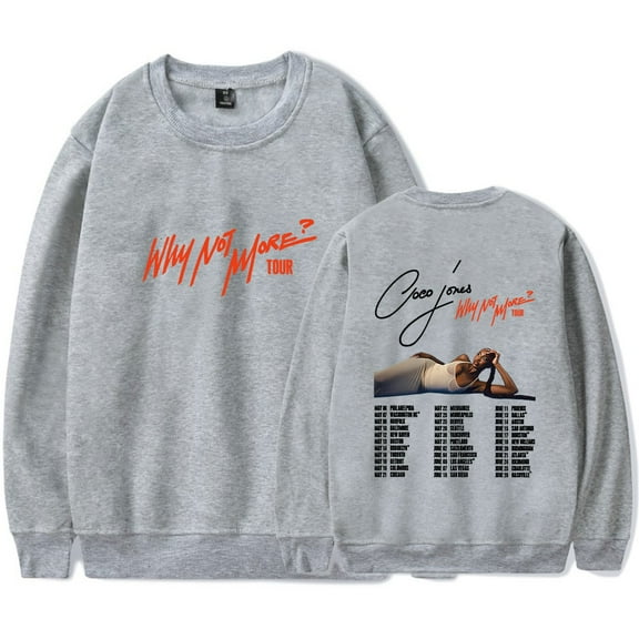 Coco Jones Why Not More Tour Merch Sweatshirt Women Men Crewneck Long Sleeve Pullover Fashion Clothes