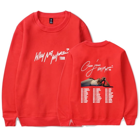 Coco Jones Why Not More Tour Merch Sweatshirt Women Men Crewneck Long Sleeve Pullover Fashion Clothes