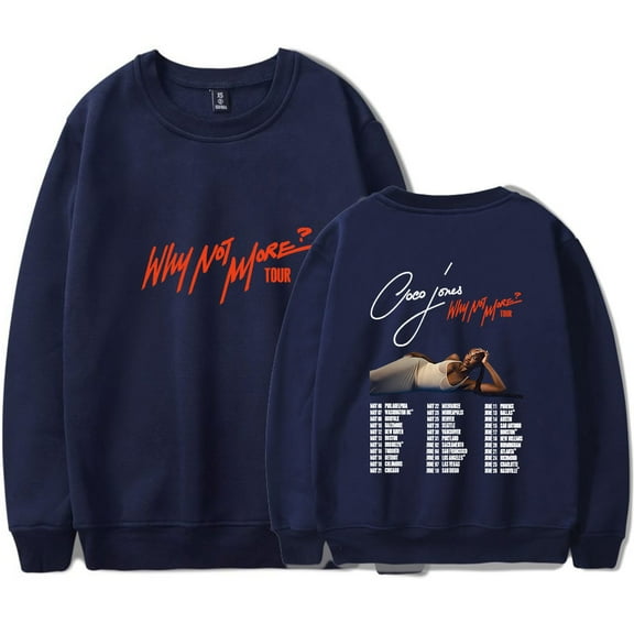 Coco Jones Why Not More Tour Merch Sweatshirt Women Men Crewneck Long Sleeve Pullover Fashion Clothes