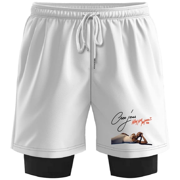 Coco Jones Why Not More Tour Merch Sweatshorts Women Men Casual Short Basketball Pants Outdoor Sportwear