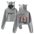 thumbnail image 1 of Coco Jones Why Not More World Tour Hoodie Cat Ears Hooded Sweatshirt Long Sleeve Crop Top Women's Clothes, 1 of 3