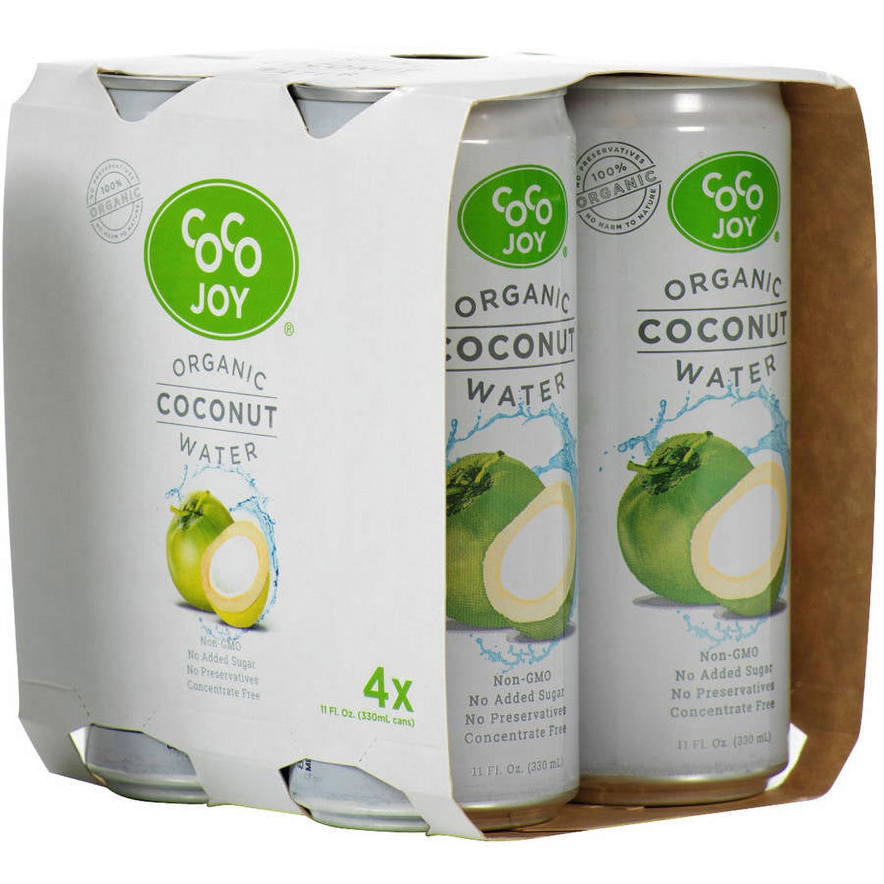 Coco Joy Organic Coconut Water, 11 Fl. Oz., 4 Count