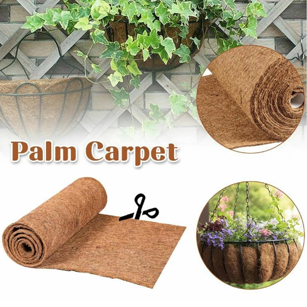 Coco Liner, 30*100cm Coco Liner Roll Hanging Basket Pad Garden Plants