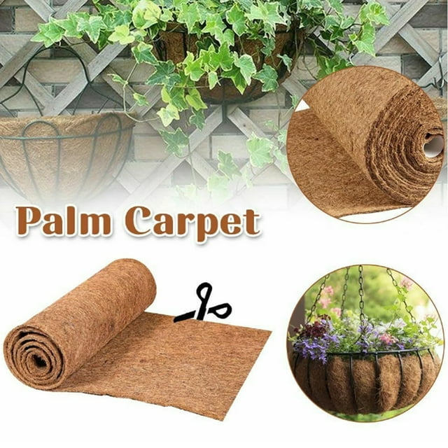 Coco Liner, 30*100cm Coco Liner Roll Hanging Basket Pad Garden Plants