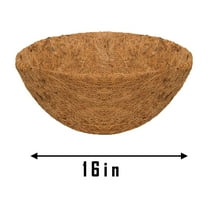 Coco Liner for Half Round Circle Wall Mounted Hanging Basket Planters, Hanging Basket Coconuts Fiber Planter Inserts Replacement Liner For Flower Pot, Natural Coconut Fiber Replacement Liner