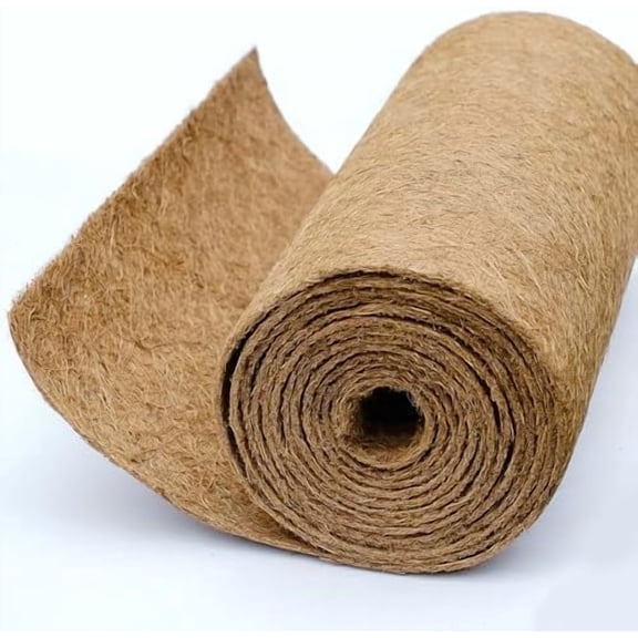 Coco Liner Roll,  12x40 inch Natural Coconut Liners for Planter Flower Basket, Reptile Carpet, Natural Coconut Fiber mat, Garden Decoration, Animal pet pad
