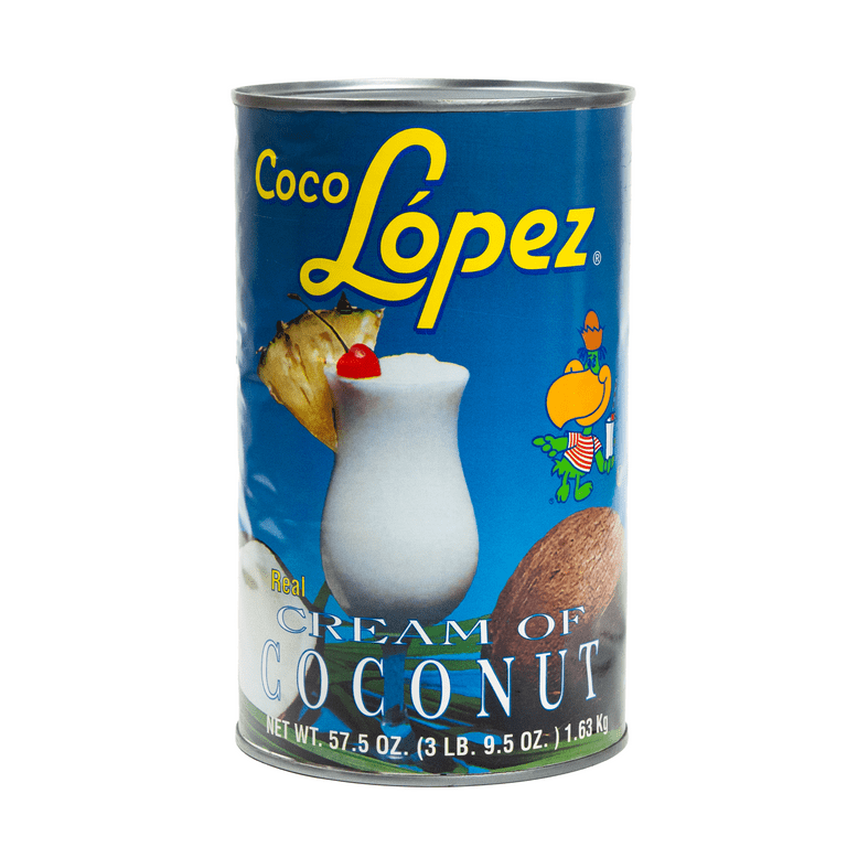 Coco Lopez Real Cream of Coconut, 57.5oz, Good for Pina Coladas