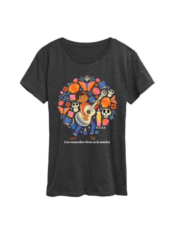 - Los Recuerdos Viven en la Música Women's Short Sleeve Graphic T-Shirt