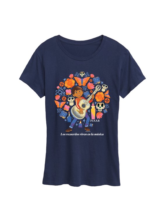 - Los Recuerdos Viven en la Música Women's Short Sleeve Graphic T-Shirt