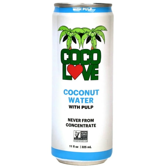 Coco Love Coconut Water with Pulp, 11 fl oz