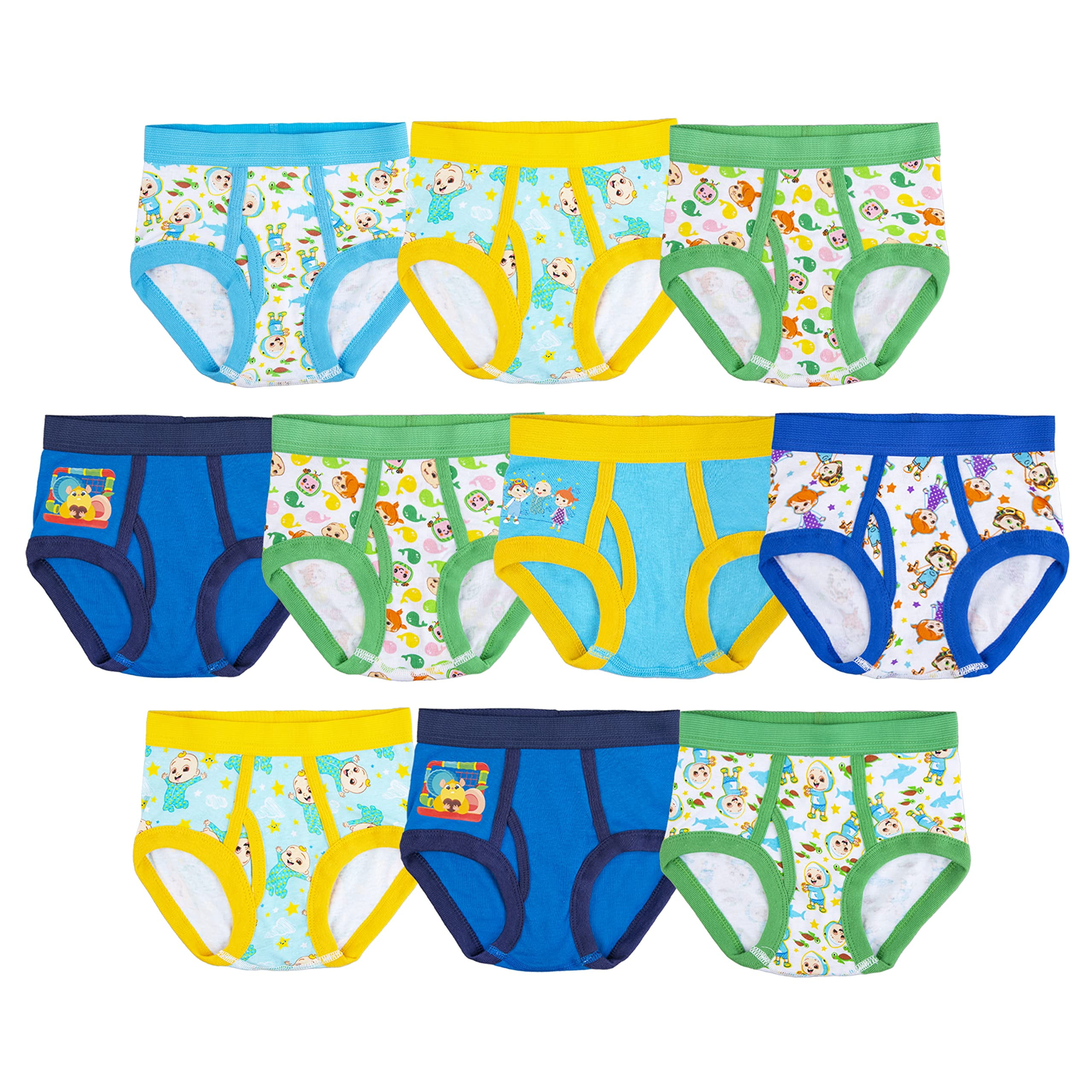 Coco Melon boys Underwear Multipacks Briefs, Cocomelonb10pk, 18