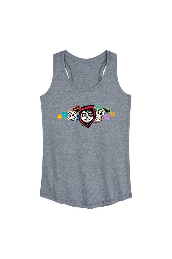 - Miguel Paper Cut-Outs - Women's Racerback Graphic Tank