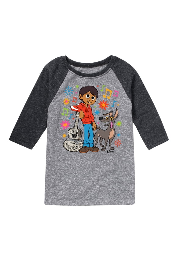 - Miguel Y Dante - Toddler And Youth Raglan Graphic T-Shirt