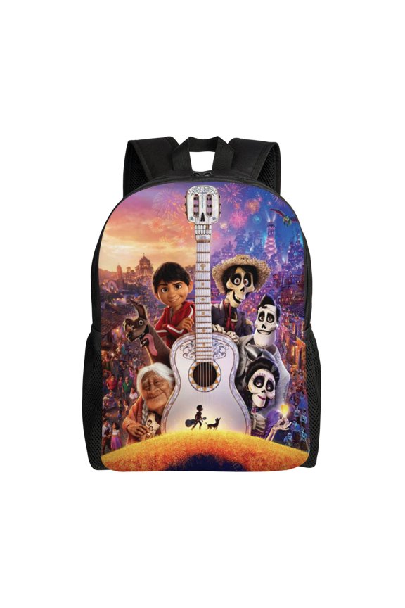 Co-c Movie Backpack Cute Anime Large Capacity Multifunction Backpacks Lightweight Sports Travel Laptop Bag Daypack 16In