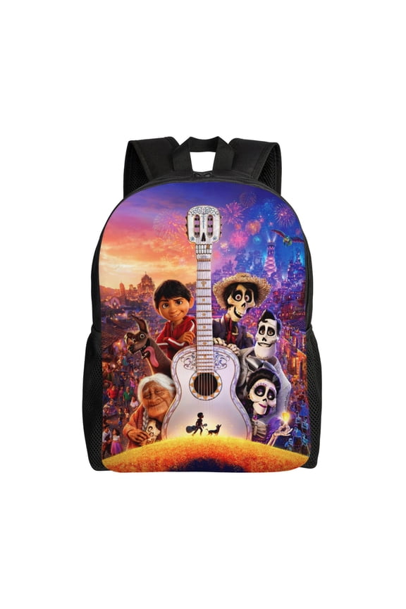 Coco Movie Backpack Cute Multifunction Backpacks Lightweight Sports Travel Laptop Bag Daypack 16In