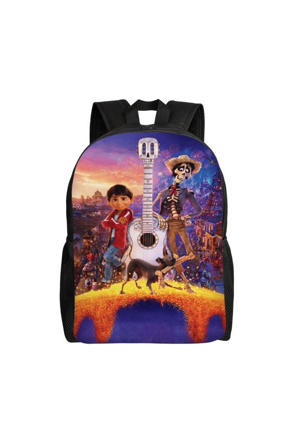 Co-c Movie Backpack Cute Anime Large Capacity Multifunction Backpacks Lightweight Sports Travel Laptop Bag Daypack 16In