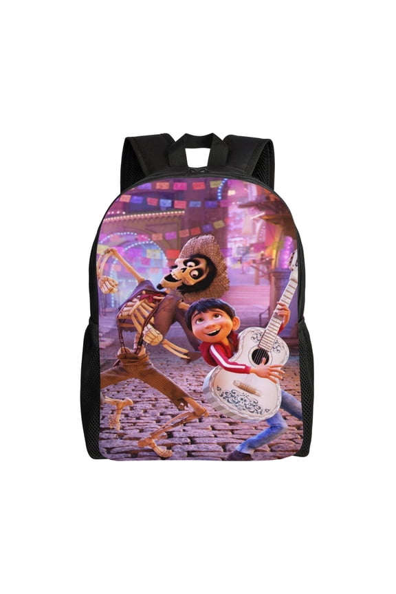 Coco Movie Backpack Cute Multifunction Backpacks Lightweight Sports Travel Laptop Bag Daypack 16In